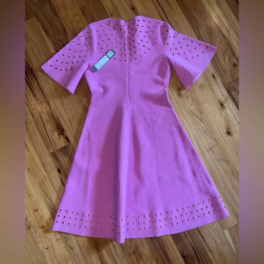 Lela Rose Diamond Eyelet Flare Hem Dress, womens small, NWT ($1590)! Gift! 🎁 - Picture 4 of 4